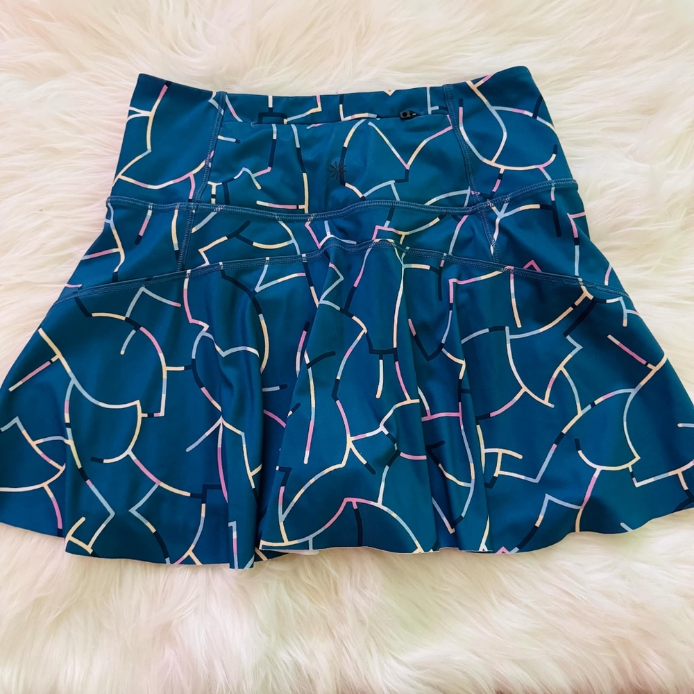 Athleta Pleated Mini Workout Skort Skirt